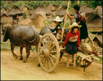 Family in northern Thailand