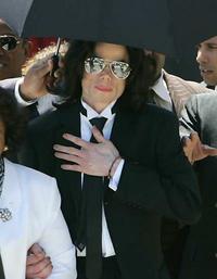 Michael Jackson after the verdict.