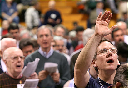 GOD AND MAN: At the first annual Catholic Men's Conference, held in Boston in March, the 2,200 attendees were urged to be 'the spiritual leaders' of their homes.