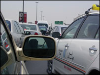 Dubai traffic jam