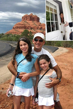 WIFE OF CRIME: Ted Rubin (above), with daughters Danielle (left) and Niki