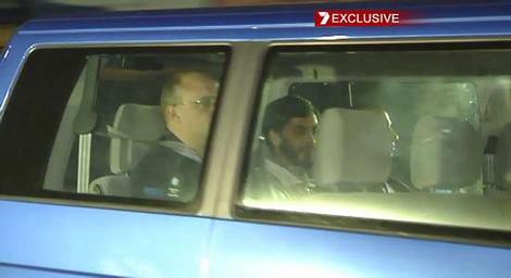 Charge dismissed: Dr Haneef leaving Wolston Correctional Centre in Brisbane after the case against him was dropped by the Director of Public Prosecutions.